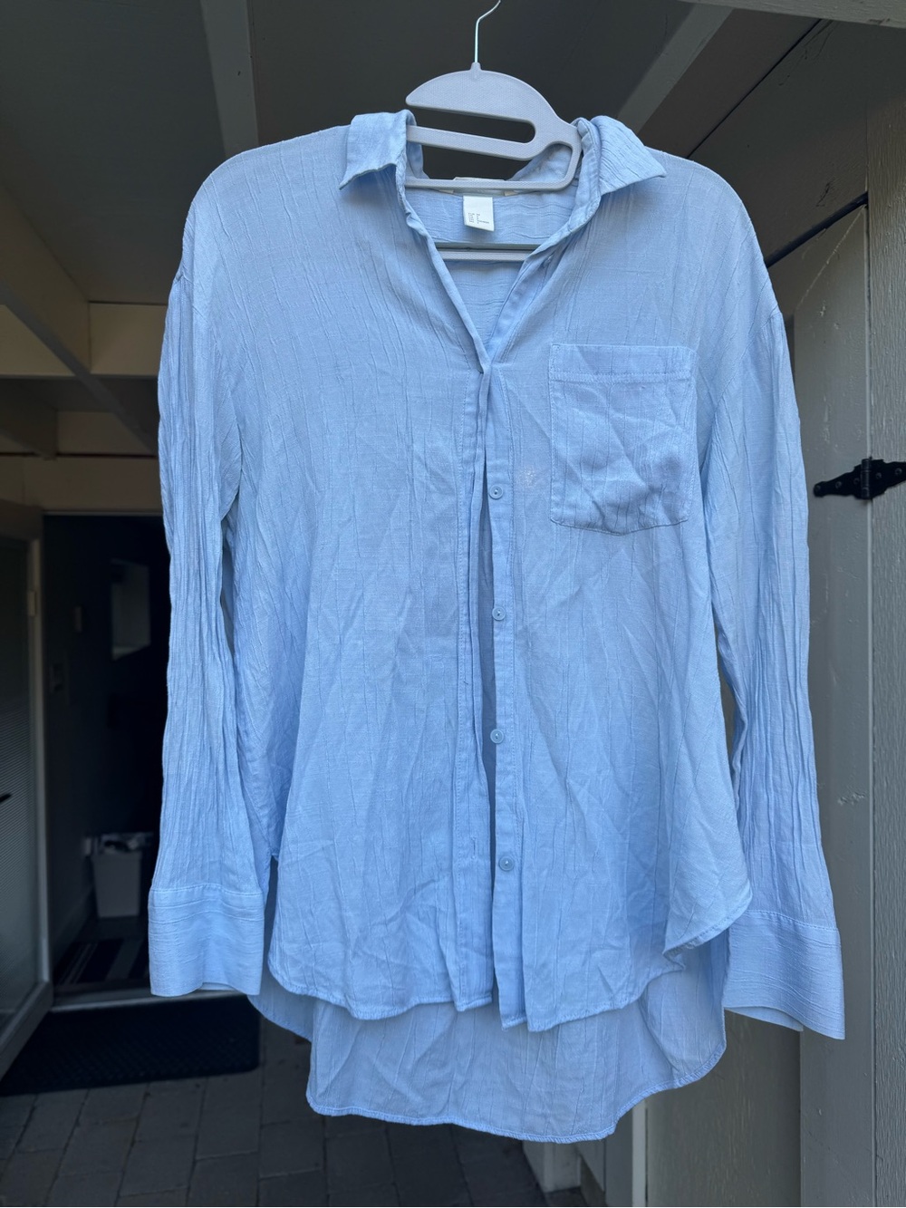H&M Light Blue Women's Button-Down Shirt